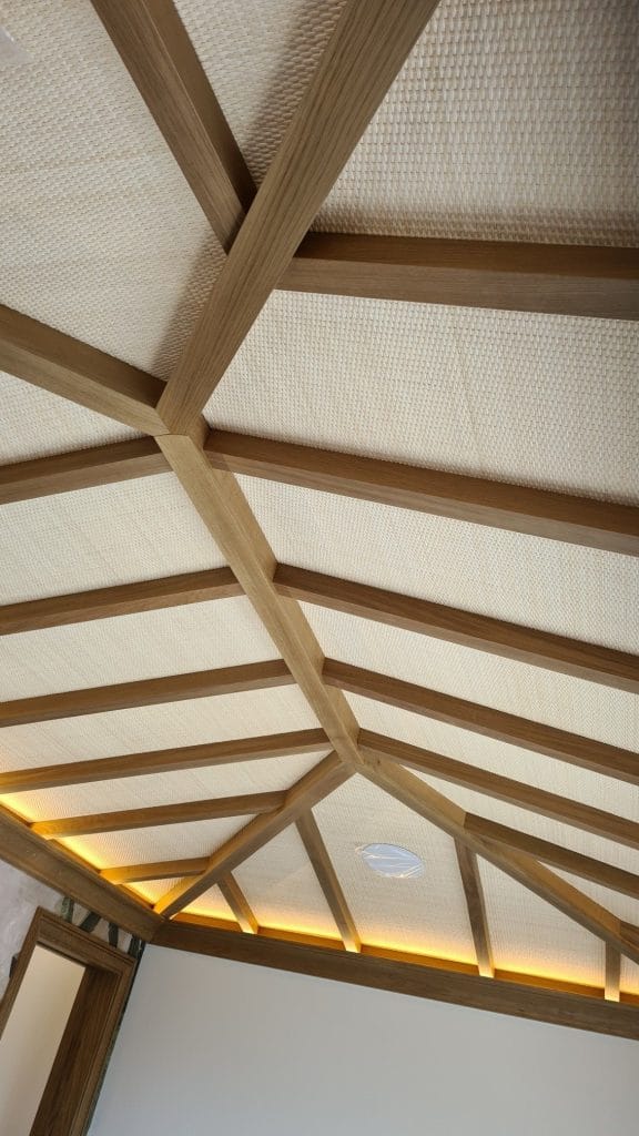 Trần mây đan xương cá