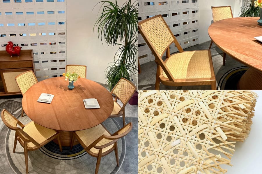 Ứng dụng mành mây đan hoa thị trong trang trí nội thất