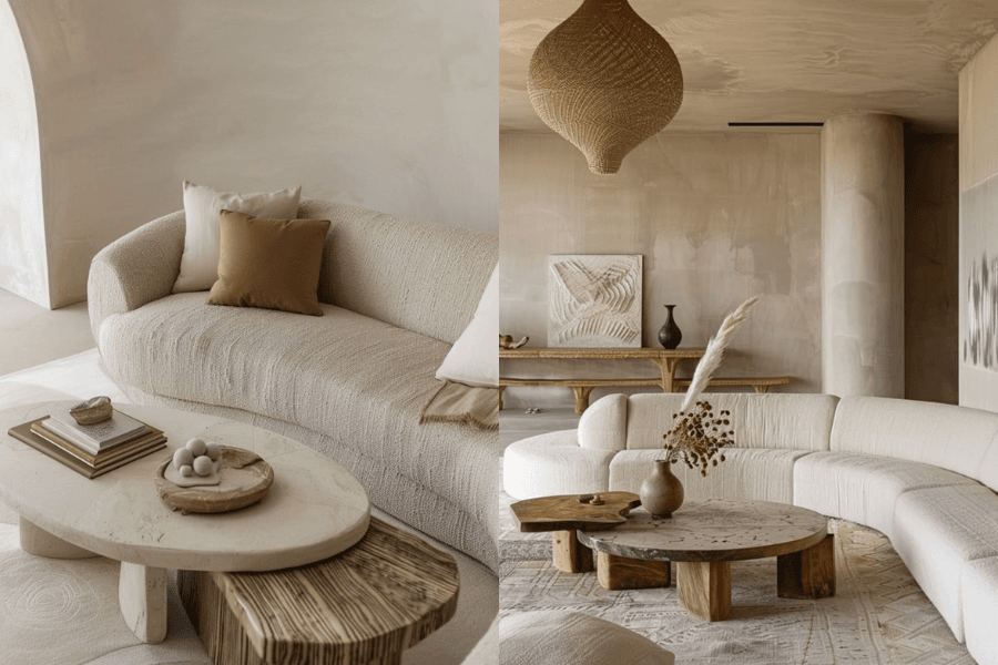 Vải linen có thể dùng bọc sofa rất trang nhã