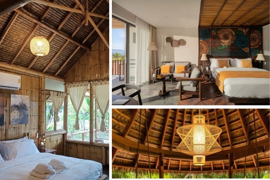 Mây tre đan decor ứng dụng trong resort ven biển Phú Quốc, Nha Trang