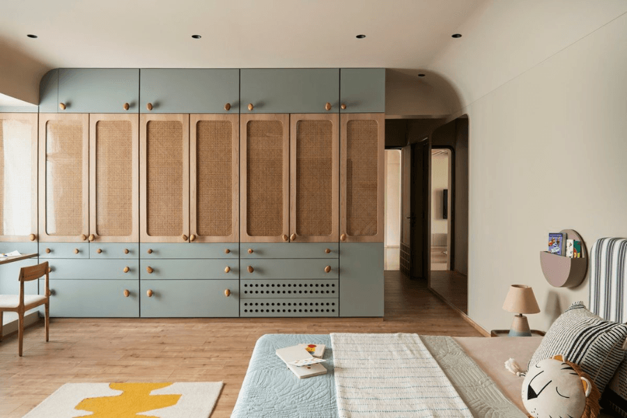 Chất liệu mây nhựa acrylic trong phòng ngủ trẻ em
